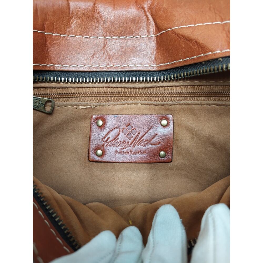 Patricia Nash Brown Leather Buckle Flap Closure Crossbody Bag - Picture 12 of 16